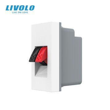 Механізм розетка Hi-Fi аудіо Livolo білий (VL-FCSD-1WPS01) VL-FCSD-1WPS01 фото