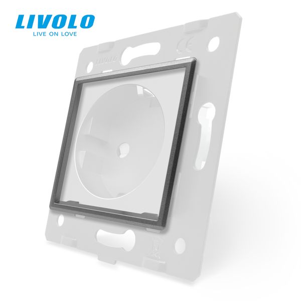 Ободок розетки Livolo сірий (VL-DF101-15) VL-DF101-15 фото