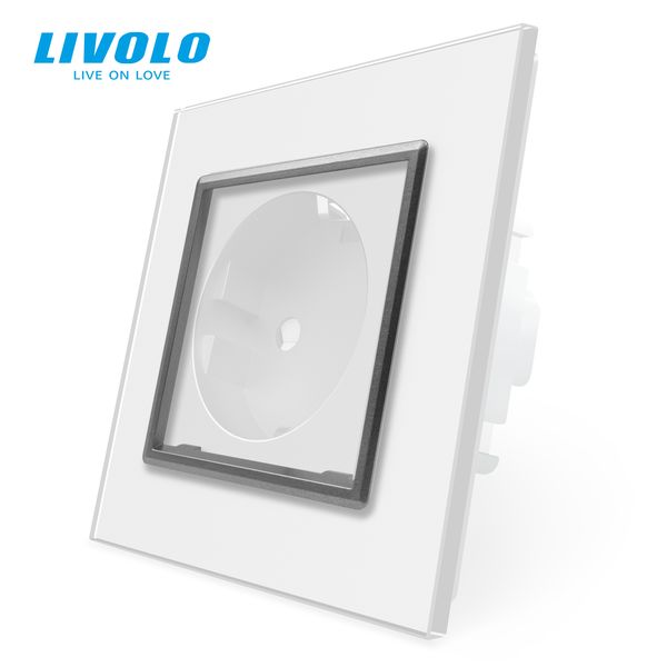 Ободок розетки Livolo сірий (VL-DF101-15) VL-DF101-15 фото