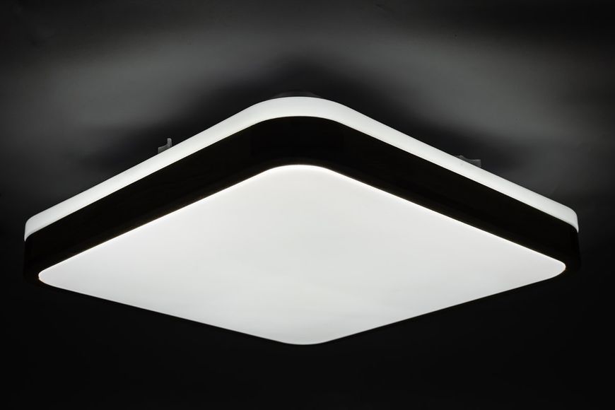 Світильник LED стельовий 60W 3000К-6500К горіх матовий 391*391*65мм з ДК GLOW VS-91052 фото