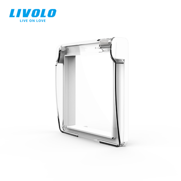 Кришка для розетки IP44 Livolo білий (VL-XW001-2W) C7-1WF-11 фото