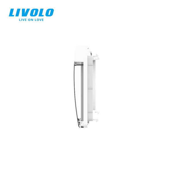 Кришка для розетки IP44 Livolo білий (VL-XW001-2W) C7-1WF-11 фото