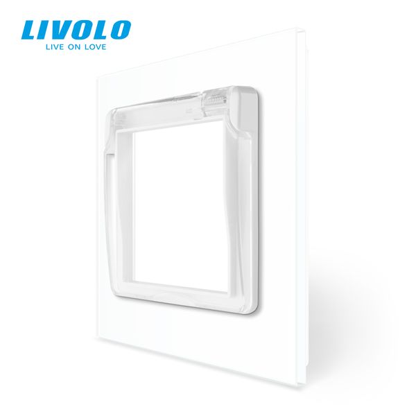 Кришка для розетки IP44 Livolo білий (VL-XW001-2W) C7-1WF-11 фото