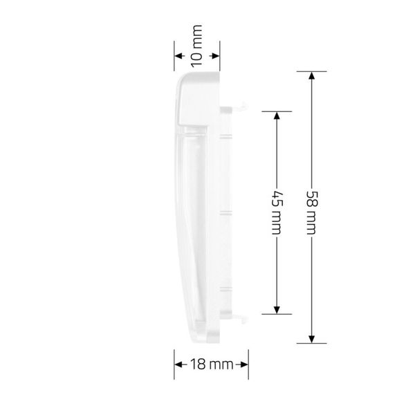 Кришка для розетки IP44 Livolo білий (VL-XW001-2W) C7-1WF-11 фото