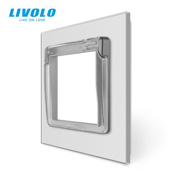 Кришка для розетки IP44 Livolo сірий (VL-XW001-2I) C7-1WF-15 фото