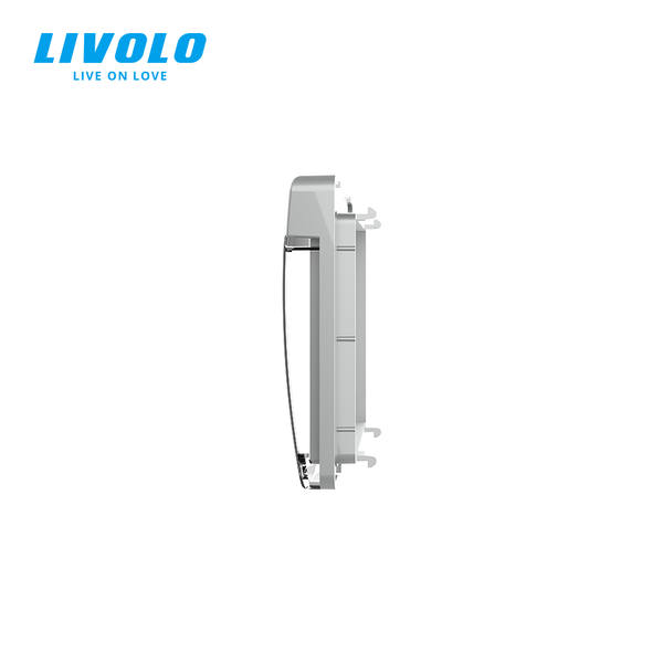 Кришка для розетки IP44 Livolo сірий (VL-XW001-2I) C7-1WF-15 фото