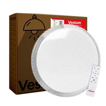 Світильник LED стельовий 60W 3000К-6500К зоряне небо 395*60мм з ДК CRYSTAL VS-91032 фото
