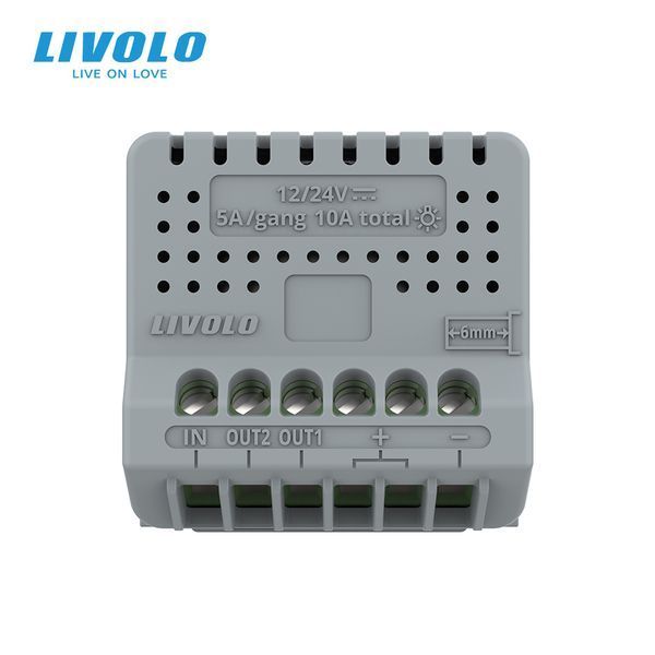 Механізм сенсорна кнопка 2 сенсора 12/24 вольт Livolo (VL-FC2HC-2G) VL-C702CH фото