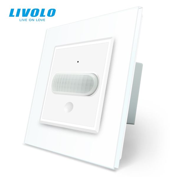 Розумний ZigBee датчик руху Livolo білий скло (VL-FCUZ-2WP-11) VL-FCUZ-2WP-11 фото