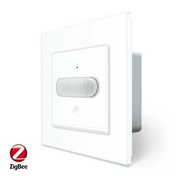 Розумний ZigBee датчик руху Livolo білий скло (VL-FCUZ-2WP-11) VL-FCUZ-2WP-11 фото