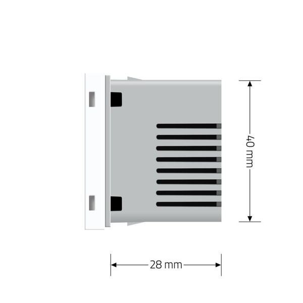 Механізм Терморегулятор з вбудованим датчиком температури Livolo білий (VL-FCQ1-2WP) 629600111 фото