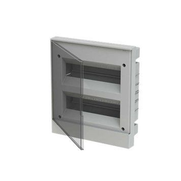 Бокс пластиковий ABB Basic E на 24 модулі внутрішній IP41 прозора дверка ABB-SH-000004 фото