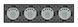 Сенсорний вимикач 8 сенсорів (2-2-2-2) Livolo чорний скло (VL-C708-12) VL-C708-12 фото 4