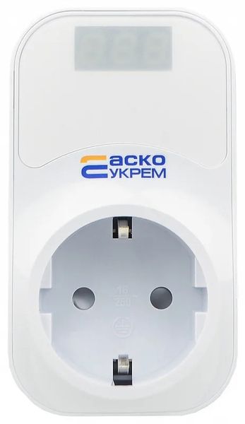 Реле контролю напруги розеткове URate S-16 AC 230V 16A. АСКО A0010230004 фото