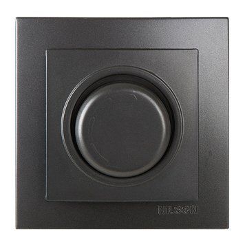 Світлорегулятор NILSON Touran 1000W з підсвіткою антрацит F000138 фото