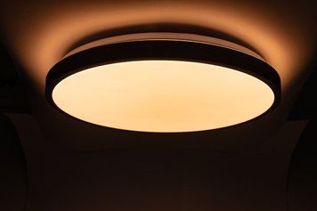 Світильник LED стельовий 30W 4000К чорний матовий 395*60мм RING VS-90069 фото