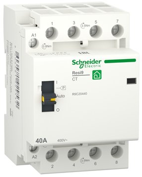 Контактор RESI9 3P+N 40A 4NO ~230В/50Гц Schneider R9C20440 фото