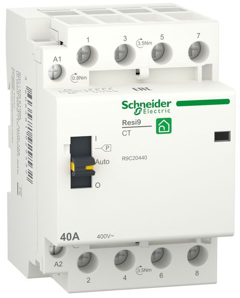 Контактор RESI9 3P+N 40A 4NO ~230В/50Гц Schneider R9C20440 фото