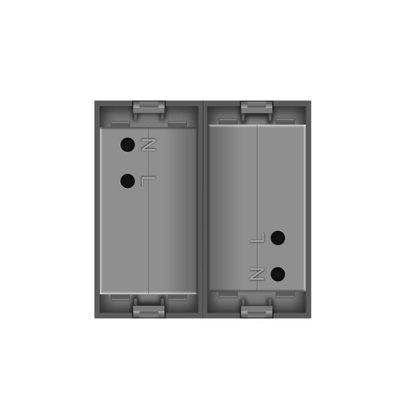 Механізм подвійна розетка USB з блоком живлення Livolo сірий (VL-FCUA-2IP) VL-FCUA-2IP фото