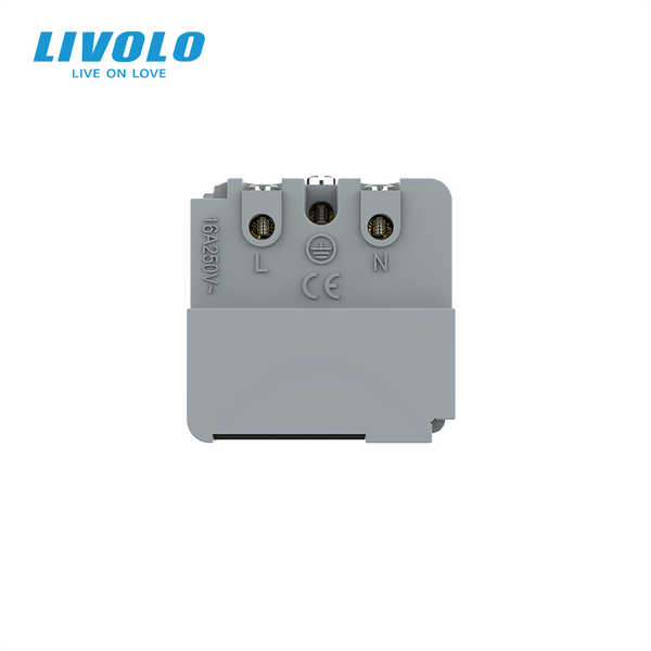 Розумний механізм розетка EC з заземленням Livolo чорний (VL-FCTC16AZ2-2BP) VL-FCTC16AZ2-2BP фото
