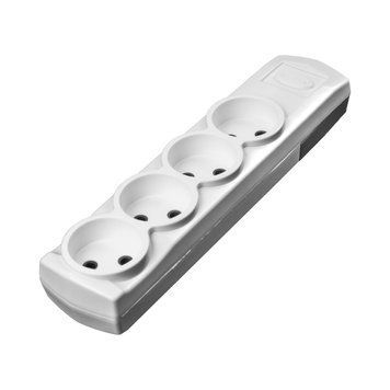 Колодка VIOLUX 4-на біла без заземлення IP20 F000228 фото