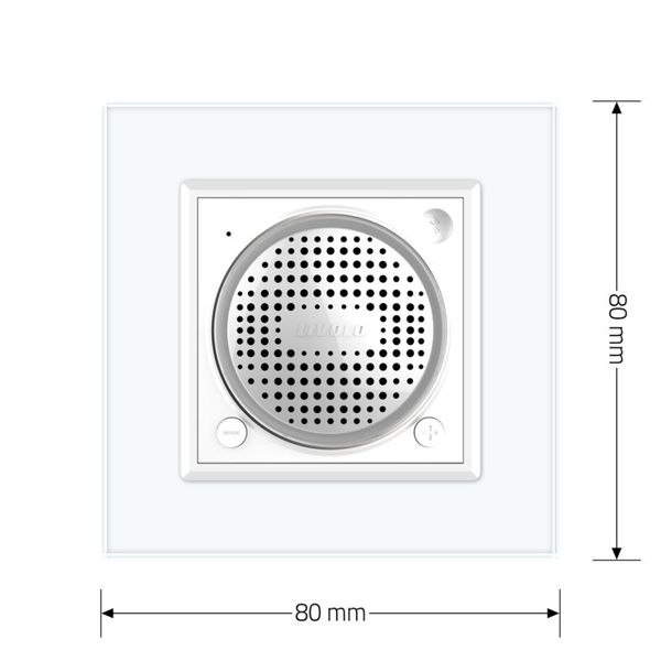 Bluetooth колонка Livolo білий скло (VL-C7-FCF-2WP) VL-C7-FCF-2WP фото