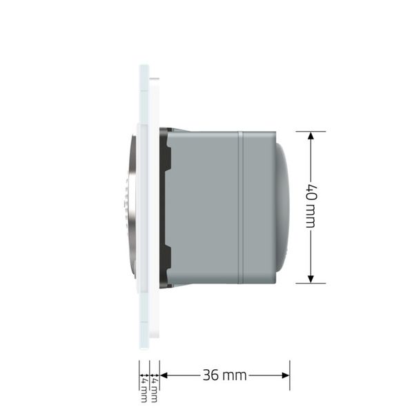 Bluetooth колонка Livolo білий скло (VL-C7-FCF-2WP) VL-C7-FCF-2WP фото