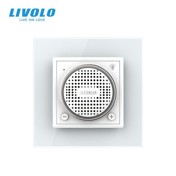 Bluetooth колонка Livolo білий скло (VL-C7-FCF-2WP) VL-C7-FCF-2WP фото