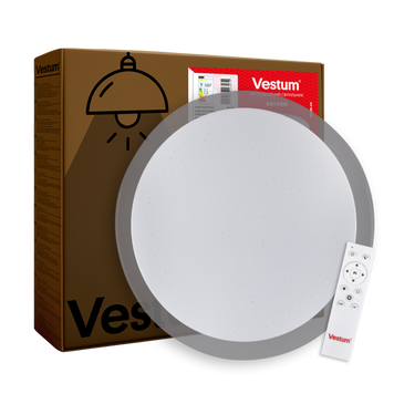 Світильник LED стельовий 60W 3000К-6500К зоряне небо 425*60мм з ДК SATURN VS-91013 фото
