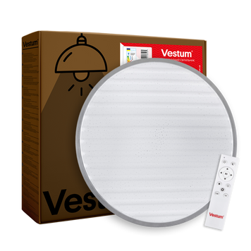 Світильник LED стельовий 60W 3000К-6500К метал зоряне небо 375*60мм з ДК GRILL VS-91021 фото