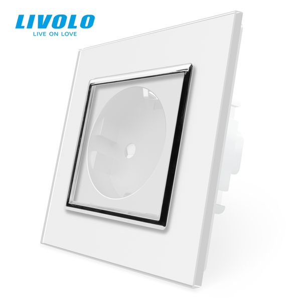 Ободок розетки хром Livolo (VL-DF101C) VL-DF101-chrome фото