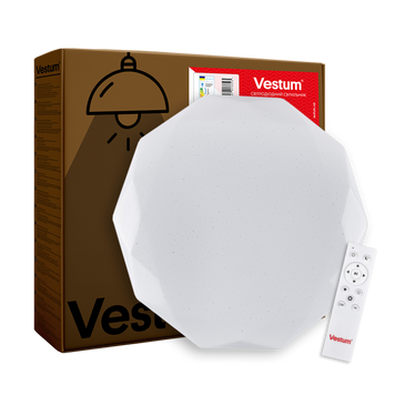 Світильник LED стельовий 60W 3000К-6500К зоряне небо 395*55мм з ДК DIAMANT VS-91042 фото