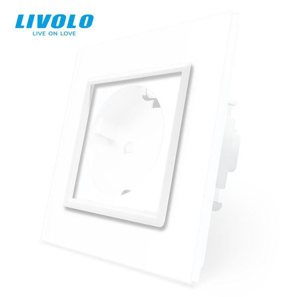 Ободок розетки Livolo білий (DF101-11) DF101-11 фото