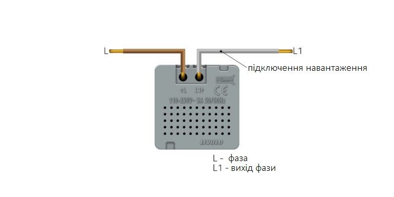 Датчик присутності та руху з Cенсорним вимикачем Livolo білий скло (VL-C7FCU-2WP) VL-C701RG-11 фото