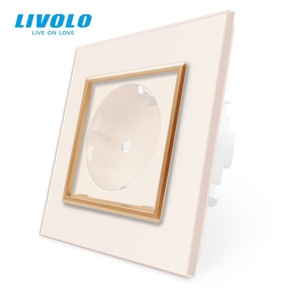 Ободок розетки Livolo золото (VL-DF101-13) VL-DF101-13 фото