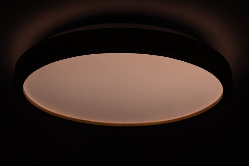 Світильник LED стельовий 60W 3000К-6500К горіх матовий 375*60мм з ДК WOOD VS-91046 фото
